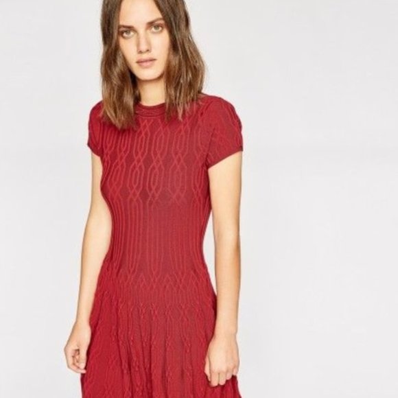 The Kooples Dresses & Skirts - The Kooples Jacquard Knit Dress In Red